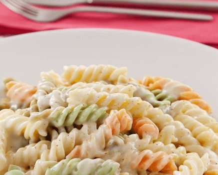 Macarrão ao Molho Branco com Sódio Reduzido